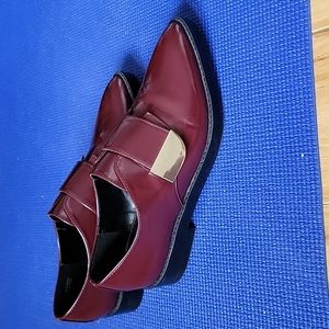 Aldo red leather shoes